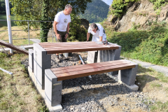 Helmut und Egon bei der Arbeit