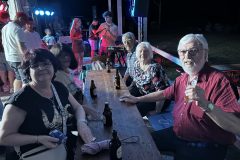 Gut gelaunte Zuhörer