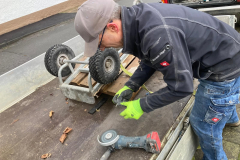 Klaus bei der Arbeit