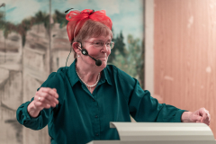 Eine Frau auf der Schwelle zum Greisenalter war Juttas Thema.